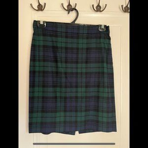 J. Crew Tartan Pencil Skirt